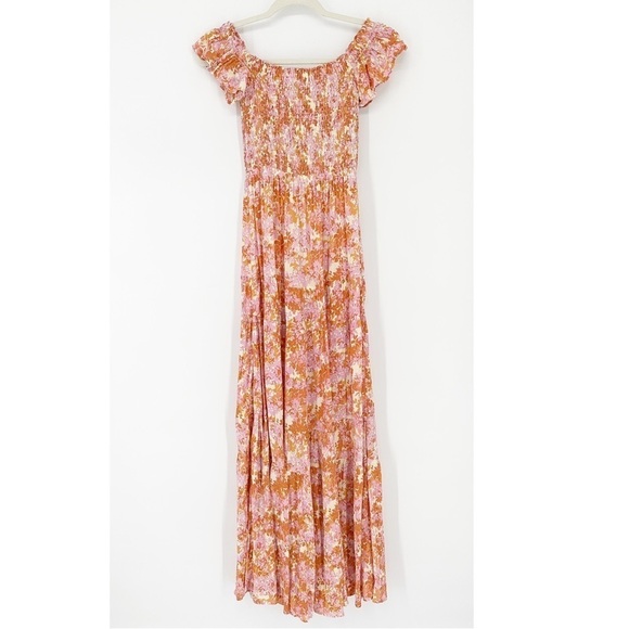 L Space Lucia Smocked Maxi Dress Small - Picture 7 of 8